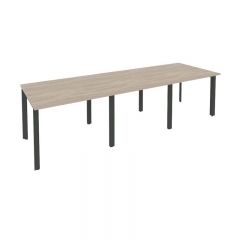 Стол переговорный 3 столешницы Рива ONIX O.MP-PRG-3.1 Дуб Аттик/Антрацит