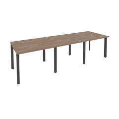 Стол переговорный 3 столешницы Рива ONIX O.MP-PRG-3.1 Дуб Аризона/Антрацит