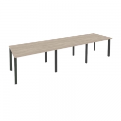 Стол переговорный 3 столешницы Рива ONIX O.MP-PRG-3.2 Дуб Аттик/Антрацит