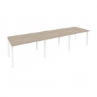 Стол переговорный 3 столешницы Рива ONIX O.MP-PRG-3.2 Дуб Аттик/Белый