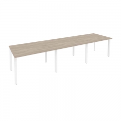 Стол переговорный 3 столешницы Рива ONIX O.MP-PRG-3.2 Дуб Аттик/Белый