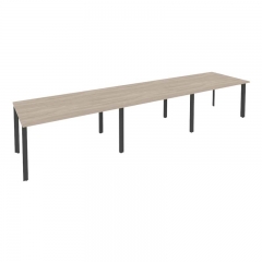 Стол переговорный 3 столешницы Рива ONIX O.MP-PRG-3.3 Дуб Аттик/Антрацит