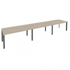 Стол переговорный 3 столешницы Рива ONIX O.MP-PRG-3.4 Дуб Аттик/Антрацит