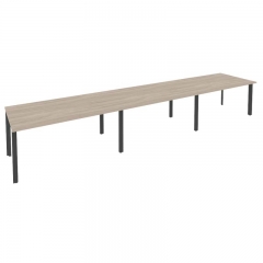 Стол переговорный 3 столешницы Рива ONIX O.MP-PRG-3.4 Дуб Аттик/Антрацит