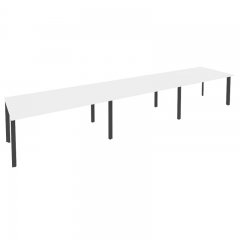 Стол переговорный 3 столешницы Рива ONIX O.MP-PRG-3.4 Белый Бриллиант/Антрацит