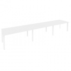 Стол переговорный 3 столешницы Рива ONIX O.MP-PRG-3.4 Белый Бриллиант