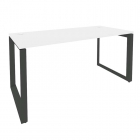 Стол рабочий на О-образном м/к Рива ONIX O.MO-SP-4.7 Белый Бриллиант/Антрацит