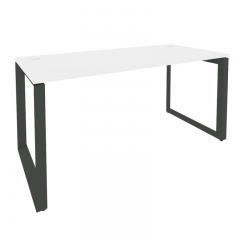 Стол рабочий на О-образном м/к Рива ONIX O.MO-SP-4.7 Белый Бриллиант/Антрацит