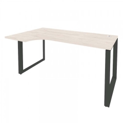 Стол эргономичный левый на О-образном м/к Рива ONIX O.MO-SA-1L Денвер Светлый/Антрацит