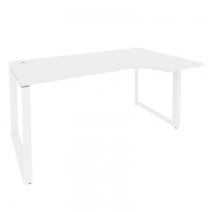 Стол эргономичный правый на О-образном м/к Рива ONIX O.MO-SA-1R Белый Бриллиант