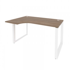 Стол эргономичный левый на О-образном м/к Рива ONIX O.MO-SA-2L Дуб Аризона/Белый