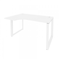Стол эргономичный левый на О-образном м/к Рива ONIX O.MO-SA-2L Белый Бриллиант