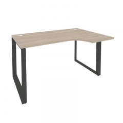 Стол эргономичный правый на О-образном м/к Рива ONIX O.MO-SA-2R Дуб Аттик/Антрацит