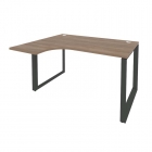 Стол эргономичный левый на О-образном м/к Рива ONIX O.MO-SA-3L Дуб Аризона/Антрацит