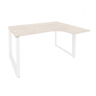 Стол эргономичный правый на О-образном м/к Рива ONIX O.MO-SA-3R Денвер Светлый/Белый