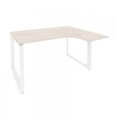 Стол эргономичный правый на О-образном м/к Рива ONIX O.MO-SA-3R Денвер Светлый/Белый