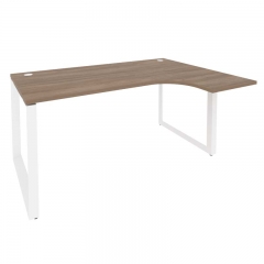 Стол эргономичный правый на О-образном м/к Рива ONIX O.MO-SA-4R Дуб Аризона/Белый