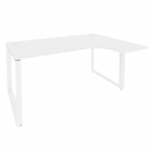 Стол эргономичный правый на О-образном м/к Рива ONIX O.MO-SA-4R Белый Бриллиант