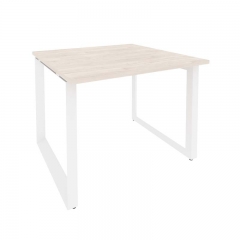Стол переговорный 1 столешница Рива ONIX O.MO-PRG-1.1 Денвер Светлый/Белый