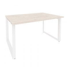 Стол переговорный 1 столешница Рива ONIX O.MO-PRG-1.3 Денвер Светлый/Белый
