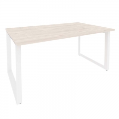 Стол переговорный 1 столешница Рива ONIX O.MO-PRG-1.4 Денвер Светлый/Белый