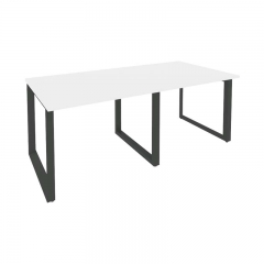 Стол переговорный 2 столешницы Рива ONIX O.MO-PRG-2.1 Белый Бриллиант/Антрацит