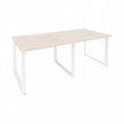 Стол переговорный 2 столешницы Рива ONIX O.MO-PRG-2.1 Денвер Светлый/Белый