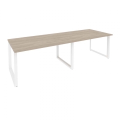 Стол переговорный 2 столешницы Рива ONIX O.MO-PRG-2.3 Дуб Аттик/Белый