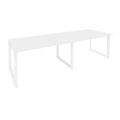 Стол переговорный 2 столешницы Рива ONIX O.MO-PRG-2.3 Белый Бриллиант