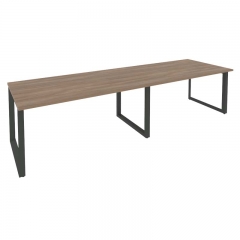 Стол переговорный 2 столешницы Рива ONIX O.MO-PRG-2.4 Дуб Аризона/Антрацит