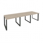 Стол переговорный 3 столешницы Рива ONIX O.MO-PRG-3.1 Дуб Аттик/Антрацит