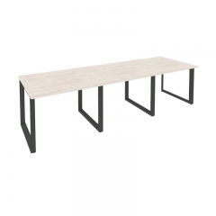 Стол переговорный 3 столешницы Рива ONIX O.MO-PRG-3.1 Денвер Светлый/Антрацит