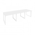 Стол переговорный 3 столешницы Рива ONIX O.MO-PRG-3.1 Белый Бриллиант