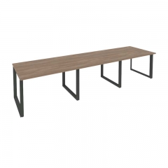 Стол переговорный 3 столешницы Рива ONIX O.MO-PRG-3.2 Дуб Аризона/Антрацит