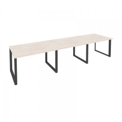 Стол переговорный 3 столешницы Рива ONIX O.MO-PRG-3.2 Денвер Светлый/Антрацит