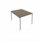 Переговорный стол 1 столешница Рива Metal System Б.ПРГ-1.1 Вяз/Серый