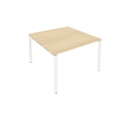 Переговорный стол 1 столешница Рива Metal System Б.ПРГ-1.2 Акация/Белый