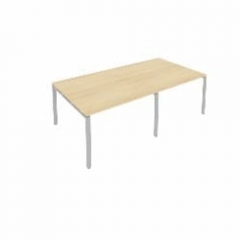 Переговорный стол 2 столешницы Рива Metal System Б.ПРГ-2.2 Акация/Серый