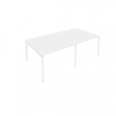 Переговорный стол 2 столешницы Рива Metal System Б.ПРГ-2.2 Белый