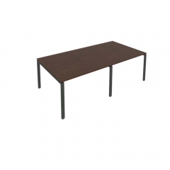 Переговорный стол 2 столешницы Рива Metal System Б.ПРГ-2.2 Венге/Антрацит
