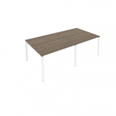 Переговорный стол 2 столешницы Рива Metal System Б.ПРГ-2.2 Вяз/Белый