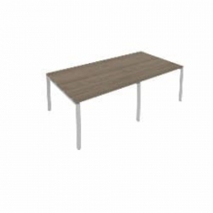 Переговорный стол 2 столешницы Рива Metal System Б.ПРГ-2.2 Вяз/Серый