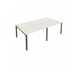 Переговорный стол 2 столешницы Рива Metal System Б.ПРГ-2.2 Наварра/Антрацит