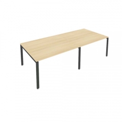Переговорный стол 2 столешницы Рива Metal System Б.ПРГ-2.3 Акация/Антрацит