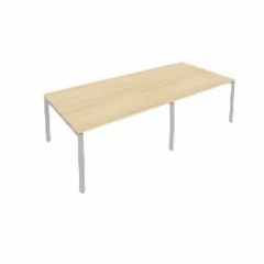 Переговорный стол 2 столешницы Рива Metal System Б.ПРГ-2.3 Акация/Серый