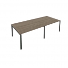 Переговорный стол 2 столешницы Рива Metal System Б.ПРГ-2.3 Вяз/Антрацит
