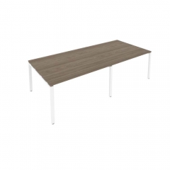 Переговорный стол 2 столешницы Рива Metal System Б.ПРГ-2.3 Вяз/Белый