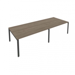 Переговорный стол 2 столешницы Рива Metal System Б.ПРГ-2.4 Вяз/Антрацит