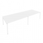 Переговорный стол 2 столешницы Рива Metal System Б.ПРГ-2.5 Белый