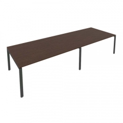 Переговорный стол 2 столешницы Рива Metal System Б.ПРГ-2.5 Венге/Антрацит